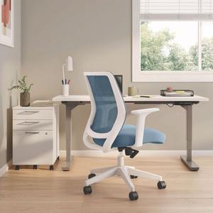 Alera ALEWX42BME24 17.09 Pulgadas 20.83 Pulgadas Altura del asiento 275 Lbs. Silla de Trabajo Giratoria Ergonómica Wessex de Tela y Malla, Color Seafoam, para Oficina - Product Image 4