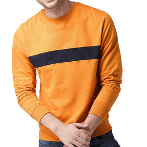 Sudadera de Hombre al por Mayor, Color Amarillo, 100% Algodón, 400 GSM, Cuello Redondo, Talla Grande, para Uso en Exteriores - Product Image 3