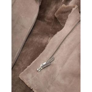 Shearling Winter Jacket Women Plush Lined <b>Coat</b> Casual Outerwear Long Sleeve <b>Button</b> Closure Jacket With Side Pockets Comfortable - Product Image 3