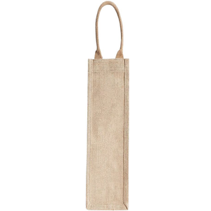 Eco-Friendly <b>Jute</b> Herringbone Casual <b>Tote</b> <b>Bag</b> with Contrast Side Panel and Tape Handle Made in Bangladesh for Promotions - Product Image 2