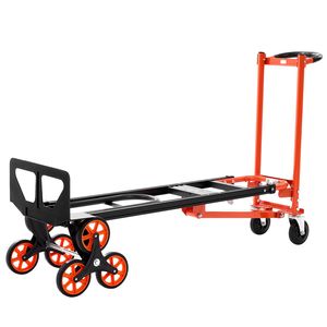 Nouveau chariot industriel convertible 3-en-1 pour escaliers, capacité max. 350 kg, chariot à main pliable avec poignée et roues - Product Image 4