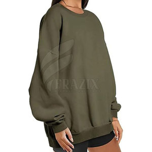 Sweat-shirts en coton à manches longues pour hommes, coupe classique, col rond, motif uni, confortables, pour l'hiver, vente en gros - Product Image 3