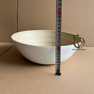 Cuenco de bambú/ensaladera Cuenco de madera de bambú de color personalizado Cuenco de fruta Bambú/Juego de cuencos y cucharas de Bambú - Product Image 4