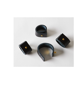 Servilletero de cuero de nuevo diseño, hebilla de servilleta de estilo europeo de boda dorada para utensilios de cocina y restaurantes - Product Image 1