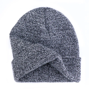 Beanie BLANK Beanie unisex สำหรับผู้ใหญ่ฤดูหนาวม้วนนาฬิกา trawler หัวกะโหลกว่างเปล่าสีดำถักโลโก้ที่กำหนดเองพิมพ์อะคริลิคราคา - Product Image 1