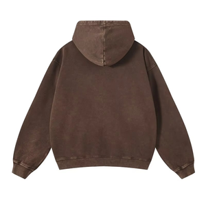 เสื้อฮู้ดยูนิเซ็กส์ทรงหลวมสีเข้มแนววินเทจ550g ใหม่สำหรับฤดูใบไม้ร่วงเป็นมิตรกับสิ่งแวดล้อม - Product Image 2