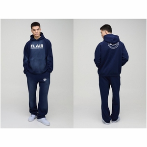 เสื้อฮู้ดสวมหัวผ้าฝ้ายอินทรีย์100% ของผู้ชาย, เสื้อแนวสตรีทโอเวอร์ไซส์ใหญ่พิเศษปักลายลูกปัดมีฮู้ด - Product Image 1