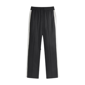 Pantalones Deportivos Transpirables de Pierna Recta de Felpa Francesa de 275 Gsm con Frente Plano y Tiro Medio Personalizados al por Mayor para Hombre - Product Image 1