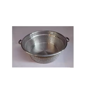 ชามสเตนเลสสำหรับทำเล็บเท้าออกแบบโดยใช้ค้อนตกแต่งบ้านแบบกำหนดเองที่เก็บอุปกรณ์บนโต๊ะอาหารชามเหล็กออกแบบเป็นเอกลักษณ์ - Product Image 3