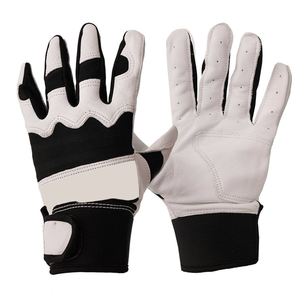 Guantes de bateo de béisbol de alta calidad Cuero genuino Colores y tamaños personalizables Durable ODM Servicio OEM - Product Image 1