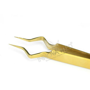 Pinzas Profesionales de Acero Inoxidable para Extensión de Pestañas, Pinzas de Precisión para Aislamiento y Volumen, Acero Inoxidable Japonés - Product Image 6