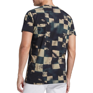 Men's Short Sleeve O-Neck T-<b>Shirt</b> With <b>Patchwork</b> Print Regular Fit Casual Style 100% Cotton Knitted Breathable Design - Product Image 3