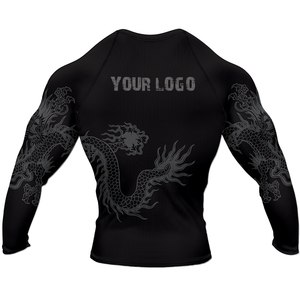 2025 nouveau gros de haute qualité personnalisé pleine Sublimation numérique imprimé Rash Guard/Logo personnalisé Rash Guard Jiu Jitsu Rash Guard - Product Image 4