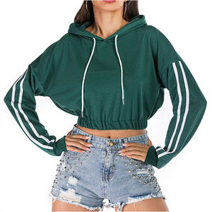 Top tendance du fabricant Mode élégante de haute qualité femmes surdimensionné Crop Top meilleure qualité polaire Logo grande taille en gros - Product Image 1