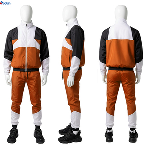 Ensembles de survêtements coupe-vent imprimés pour l'hiver, haute qualité, personnalisés, streetwear unisexe pour hommes, pantalon de survêtement en nylon, ensemble sweat à capuche zippé, grandes tailles - Product Image 4