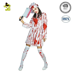 <span class=keywords><strong>Costume</strong></span> de zombie à tête triangulaire d'<span class=keywords><strong>infirmière</strong></span> de la colline silencieuse ensanglantée d'Halloween pour femmes - Product Image 4