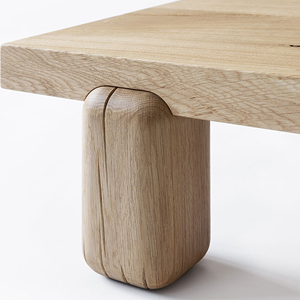 Table basse rectangulaire au design moderne en bois massif Mobilier d'intérieur et d'extérieur pour la maison-Macia - Product Image 3