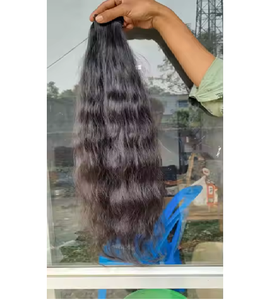 Faisceaux de style ondulé naturel à donneur unique Extensions de cheveux humains bruts Cheveux 100% vierges Faisceaux bouclés de haute qualité - Product Image 3