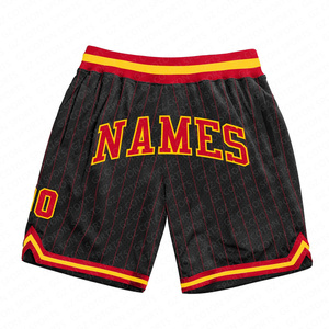 Short d'été en maille pour homme de basket-ball Prix d'usine 100% Polyester Logo personnalisé Sublimation Respirant Imprimé Expédition DDP - Product Image 3