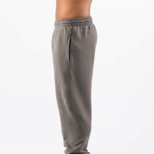 Vente en gros 18 couleurs 350g Pantalon en molleton avec logo personnalisé Usine Taille élastique Surdimensionné pour hommes Pantalon de jogging OEM Pantalon de survêtement épais à jambes larges - Product Image 4