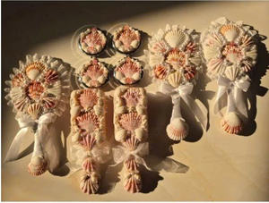 Vietnam <b>Natural</b> Shell Hairbrush Handmade Seashell Beauty Accessory Unique - Product Image 3