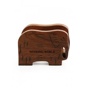Customized Design Wooden Napkin Holder Classic Classic Stylish <b>Tissue</b> Holder Best Quality Decorative Wood Napkin Holder - Product Image 5