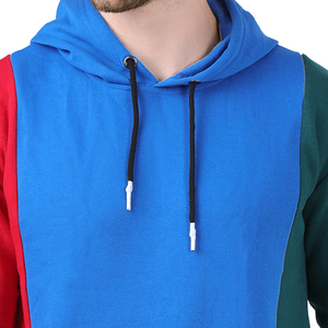 2024 haute qualité sur mesure hommes sweat à capuche coton Polyester multicolore bloc conception nouveau Style tirer capuche - Product Image 3