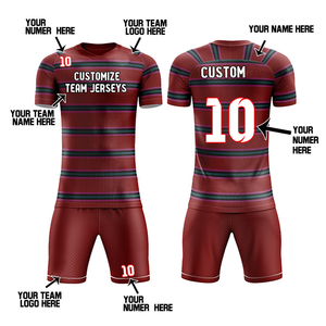 Conjunto de ropa deportiva de fútbol personalizable para hombre, multidiseño uniformes de fútbol, etiquetas con logotipo, incluye pantalones cortos de Jersey para corte automatizado - Product Image 2