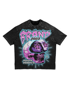 เสื้อยืดลายกราฟิกสำหรับผู้ชายผ้าฝ้าย100% ซักแบบเข้ารูปพิมพ์ลายกราฟิก - Product Image 4