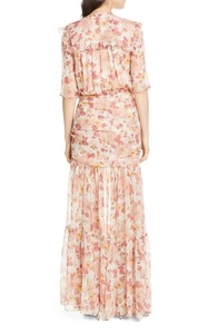 Verano gasa Floral Maxi Vestido de playa Casual mujeres personalizado largo elegante Halter espalda descubierta Maxi vestido señoras - Product Image 3