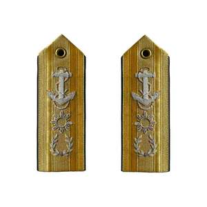 Épaulettes Venezuela Marine dorées tressées, épaulettes de marine, épaulettes de lieutenant junior grade civil féminin - Product Image 1