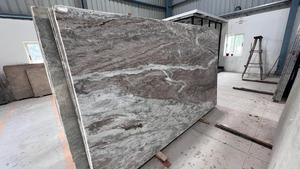 Losa de Mármol Verde Océano Pulida de Diseño Moderno y Lujoso, Color Marrón Fantasía, para Decoración de Hoteles y Hogares, Procedente de la India - Product Image 2