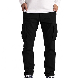 Nouvelle qualité Premium 2023 personnalisé hommes Cargo pantalon avec poches latérales solide couleur rouge hommes pantalons en vrac entraînement Cargo survêtement pantalon - Product Image 6