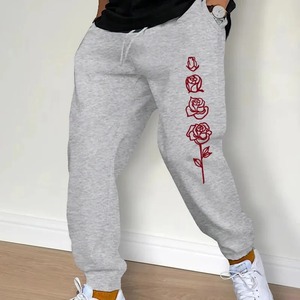 Pantalon de survêtement taille haute en toile extensible confortable pour homme Pantalon de tous les jours avec ceinture élastique et poches braguette à fermeture éclair Taille XL - Product Image 1