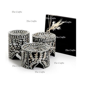 Support en bois de conception fabuleuse avec le travail de nacre Support de gâteau en bois de qualité exclusive à bas prix - Product Image 4