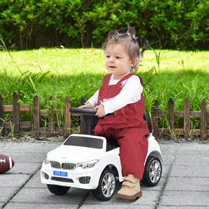 HOMCOM-Voiture jouet à conduire pour enfants avec volant, phares et musique, 18-36 mois, blanc - Product Image 2
