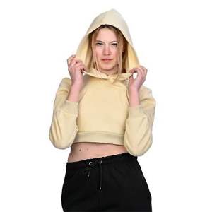 Sudaderas Cortas para Mujer, Ropa Holgada, Sudaderas Cortas Lisas, Personalizadas, Ropa Deportiva, Algodón Transpirable, Tops Cortos - Product Image 3