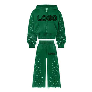 Conjunto Deportivo de Dos Piezas para Hombre, Pantalones Acampanados a la Moda, Top Cómodo, Conjunto Deportivo Acampanado para Hombre - Product Image 3