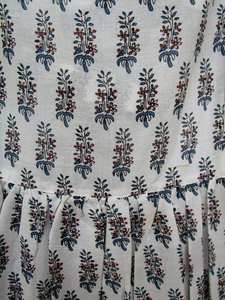 Indien ethnique décontracté Maxi robe pour femmes main bloc coton imprimé confortable été plage Bikini couverture avec bouton décoration - Product Image 3