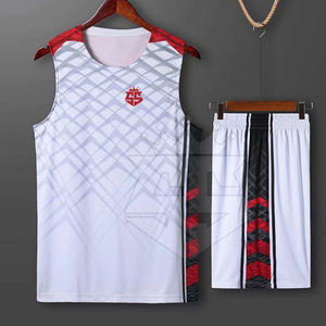 Uniforme de baloncesto ligero de estilo único Uniforme de baloncesto Moq bajo de color sólido para adultos - Product Image 3