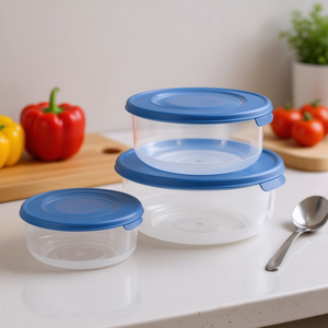 Juego de 3 Recipientes para Almacenamiento de Alimentos Tontarelli Azul 904066971G 500 ml 1.0 y 1.7 L para FAMILIA 500 ml 1.0 1.7 L para FAMILIA - Product Image 3