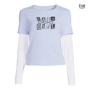 Camisetas de Manga Larga de Doble Capa Estilo Hip Hop Vintage para Mujer, con Talla Personalizable e Impresión Digital, 100% Algodón - Product Image 2