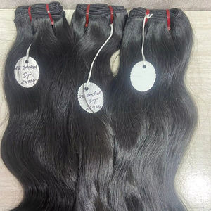 Extensiones de cabello humano natural de templo de India ondulado Ligero Crudo paquetes de cabello Remy en encaje HD 20-30 pulgadas de longitud número de modelo cabello humano - Product Image 1