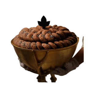 Cuenco de Metal martillado plateado de calidad de lujo, mesa de decoración de estilo moderno, cuenco para servir dulces de Chocolate para suministros de Hotel - Product Image 2