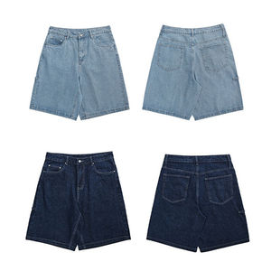 Pantalones cortos de mezclilla de retales de alta calidad para hombre de verano al por mayor, pantalones cortos transpirables de algodón hechos a medida para exteriores - Product Image 4