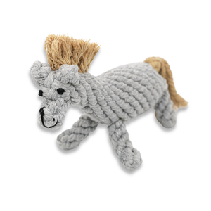 Jouet en corde style mignon Serene le cheval gris - Product Image 1