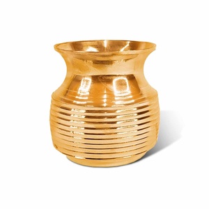 Customized Size and Shape Brass Lota Gold Polished Water Pot with Religious Design Industrial Quality Wholesale <b>Supply</b> - Product Image 3