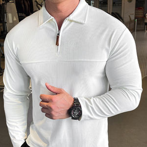 Custom Athletic Fitness Gym Sports Pullover 1/4 Zipper <b>Shirt</b> Men's Quarter <b>Zip</b> Long Sleeve Casual Canvas Plain Dyed Blank - Product Image 4