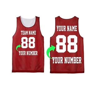 Maillots de basket-ball réversibles unisexes Nom d'équipe personnalisé Numéro Pro Qualité Uniformes de basket-ball pour jeunes Saison d'été-Prix bas! - Product Image 5