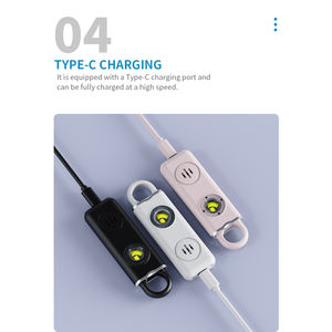 Alarme personnelle de sécurité pour femmes 130 dB, auto-alimentée avec bouton SOS d'urgence, appel de détresse, fonctions anti-vol et anti-perte - Product Image 4